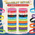 Sabary 48 Pcs Back to School Pencils, Silicone Bracelets Set, Classroom Reward Party Supplies for Kids