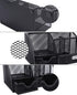EasyPAG Desk Organizer Mesh Desktop Office Supplies, Multi-functional Caddy with 6 Compartments and 1 Drawer (Black)