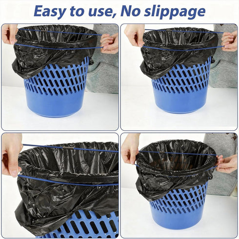 Ezymivs 3PCS 7 30 Set Trash Can Rubber Bands Fit to Gallon Cans, Heavy Duty Elastic Garbage Can Bands, Trash Bag Holder