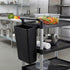 13 Inch 9.2 Inch 1 Restaurantware RW Clean x Waste Basket Slim Trash Bin - Attachable For Office Black Plastic Trash