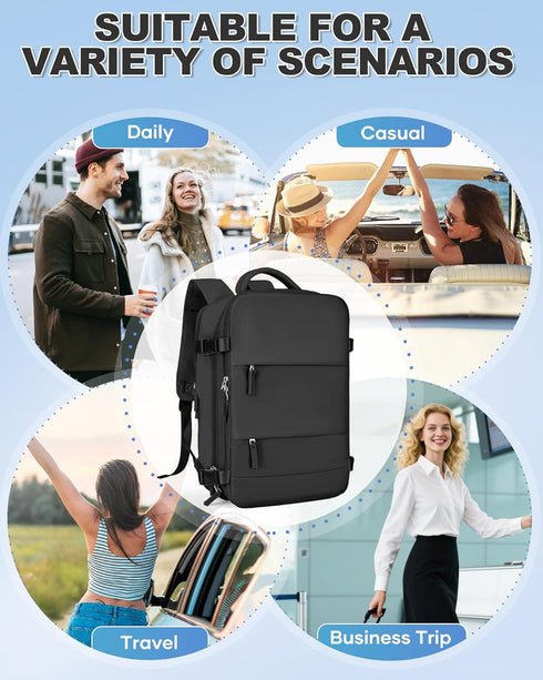 VGCUB Backpack Vacpack Daypack Backpacks Vacuum Travel with Pump System Storage Compression Carry on Laptop Work