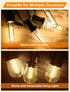 12 Pack Bulbs E12, T13 Bulbs Dimmable E12 Bulbs S14 G40 C7 LED Replacement LED Light for Outdoor String Lights