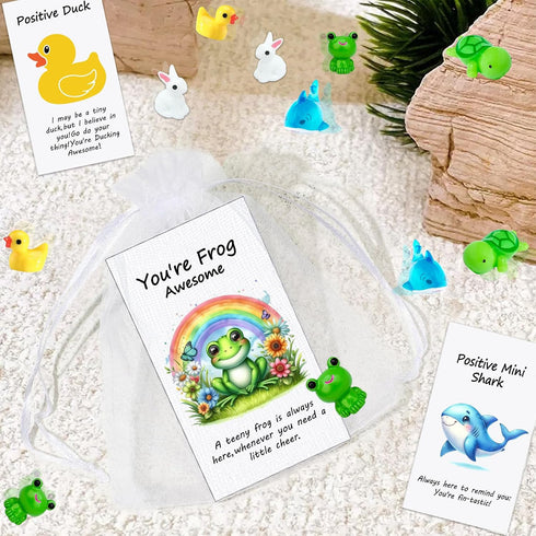 Z-synka 100 Set Employee Appreciation Gifts Bulk for Thank You Staff Teacher Office Coworker Nurse Pocket Gifts Animal