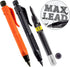 Rite in the Rain Heavy Duty Gravity-Fed Lead Holder Pencil, 5.6mm Dark (2B) Lead, Black and Orange Barrel, 2 Pack (No. 56-2) by Rite in the Rain