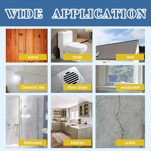 Waterproof Glue, Invisible Waterproof Agent, Strong Waterproof Transparent Sealant for Bathroom, Kitchen, Garden,