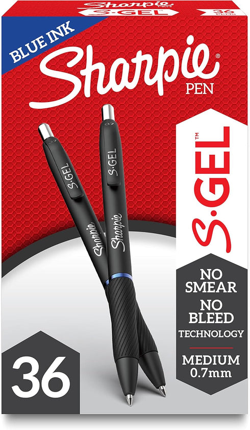 SHARPIE S-Gel Gel Pens - Medium Point (0.7mm) Purple Gel Ink, 12 Count