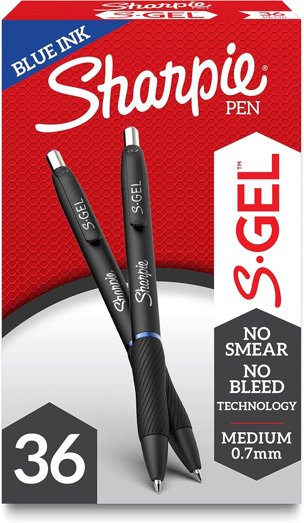 SHARPIE S-Gel Gel Pens - Medium Point (0.7mm) Purple Gel Ink, 12 Count