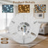 5.3 Inch 24W Dimmable 3CCT 3000K 4000K 6000K Ceiling Fan LED Light Replacement, Ceiling Fan Light Kit, Ceiling Light