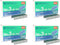 PLESIU MEselected MAX No.3-1M Flat Clinch Staples (24/6) for Office, 4 Boxes (4,000 Staples), Silver