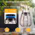 2 Pack- Hanging Solar Lantern Lights, Solar Chandelier Outdoor Waterproof Vintage Copper Outdoor Hanging Lights