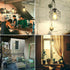 Solar Pendant Lights Outdoor, Shed Light Solar Powered Gazebo Lights Outdoor Chandelier Hanging Lights,Solar Lights