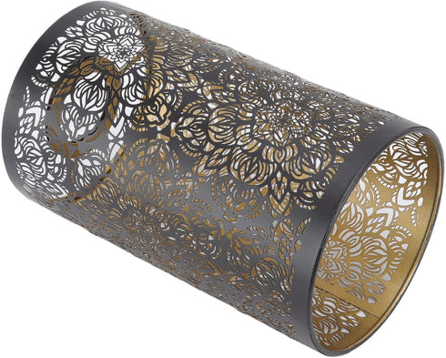 E27 E26 TOPINCN Metal Lamp Shade, Hollow Carving Pendant Light Lamp Shade Round Floor Lamp Shades Replacement