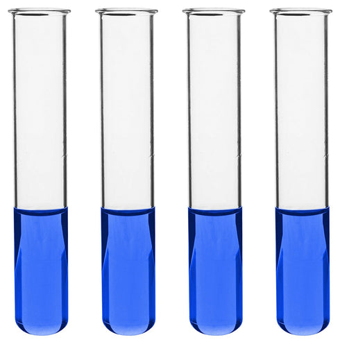 EISCO 16PK Test Tubes - 50ml Borosilicate 3.3 Glass, 1.2mm Thick Walls, 5.9" Tall, 1" Diameter