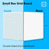SCRIBBLEDO 9" x 12" Dry Erase Graph Whiteboard, Double Sided for Home, School, Classroom, Kids, Students