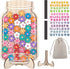 Fyguard 45Pcs Magnetic Reward Jar for Kids, Large 9.8" Flower Magnetic Reward Jars,