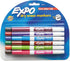 EXPO 86603 Low Odor Dry Erase Marker Fine Point Assorted 12/Set for Office Use