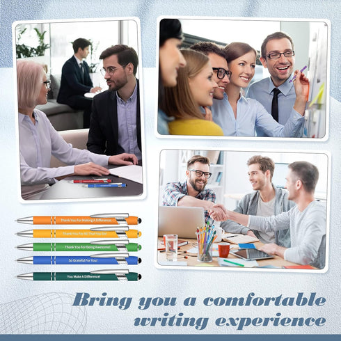 Sinmoe 20 Pcs Snarky Office Pens, Funny Quotes Ballpoint Pens for Work, Complaining Pen for Colleague (Positive Style)