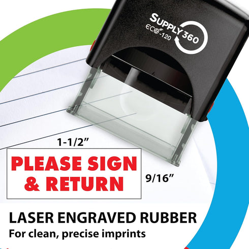 Please Sign & Return Rubber Stamp with Red Ink