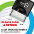 Please Sign & Return Rubber Stamp with Red Ink
