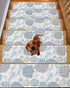 BOHOOSKYLAR 4 8"x30" Blue Lobster Stair Treads Ocean Starfish Shell Coral Marine Life Indoor Non Slip Peel and Stick