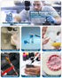 16G 32MM 100 Pack Disposable with Cap for Lab Supplies, Poultry, Pet, and Industrial Dispensing