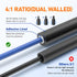 TKDMR 446 Pcs Heat Shrink Tubing Kit - 4:1 Ratio Adhesive Lined Marine Grade Black Shrink Wrap