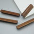 3" (3" Walnut Wood Drawer Pull Handle Rustic Dresser Knob Pulls Kitchen Cabinet Pull Hardware Hole Centers)