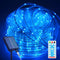 ICRGB Solar Pool Lights for Above Ground, 66FT 200LED 1800mAh Solar Rope