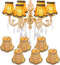 Hedume 6 Pack European Lamp Shade, Modern Clip On Droplight Wall Lamp,