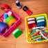 Bright Creations 12 Pack Small Plastic Classroom Storage Bins for Organization, School Supplies, 6 Colors