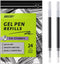 Gel Ink Refills for Retractable Click Pens, Black Medium Point, Compatible with Various Brands (24 pcs)