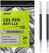 Gel Ink Refills for Retractable Click Pens, Black Medium Point, Compatible with Various Brands (24 pcs)