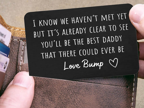 FYSIA Sentimental Pregnancy Announcement Gift for Dad from Baby Bump-Daddy to Be Gift-Fathers Day Christmas Birthday