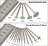 Stone Carving Set Diamond Burr Bits, 17PCS Polishing Kits for Dremel, Rotary Tools Accessories for Carving, Engraving,
