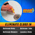 FlexiSnake Drain Weasel Sink Snake Hair Clog Remover Tool, 18-inch, 5 Wands, Removable Handle, USA Made