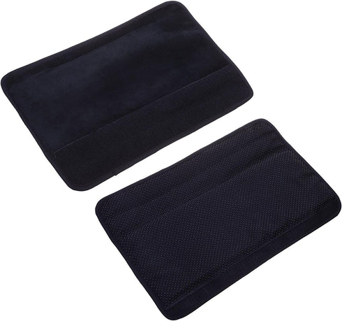 Wanty 2 Pieces Home Office Polyester Armrest Slipcovers, Durable Machine Washable (Black)