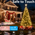 800 48FT 8 Cluster Christmas Lights, LED Warm White Cluster Lights, Twinkle Christmas Tree Outdoor Waterproof