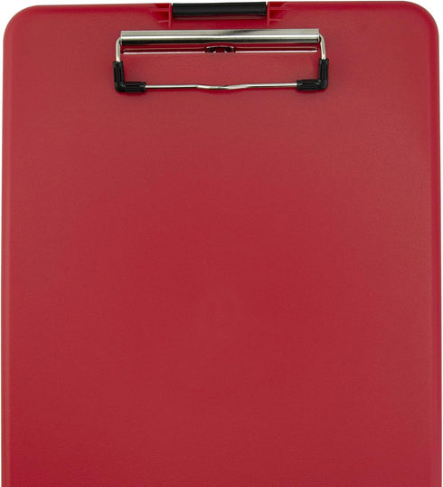 Saunders Slimmate Letter Size Storage Clipboard, Red Polypropylene