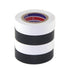 Color Guard Tape 4 Pack, PVC Electrical Glue Tape, 66 Feet, 0.7 Inch Black and White Insulation Tape
