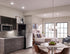 1 7.5 Dimmable 3000K, (7.5 1.5), 43846WHLED30 Kichler Gen LED Downlight in White, Ceiling Flush Mount Wet Rated