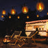 27Ft 10 Bulbs iBaycon Solar Flame Lights, LED Flickering Flame String Light, Outdoor Waterproof Solar Flame Lights