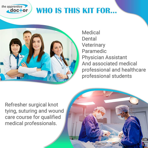 Suture Kit for Medical Students + Online Suturing Course Access by The Apprentice Academy, Designed by Experienced