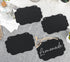 Kamehame Set of 4 Hanging Chalkboard Signs - Small 6.1x4.2 Acrylic Blackboard with Jute String for Memo Message Board