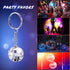 Henoyso 48 Pcs Mini Mirror Disco Ball Keychain, Small Silver Decoration for 1970s Party Favors and Birthday Accessories
