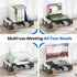 Simple Trending Desk Organizer and Accessories, Computer Metal Monitor Stand Riser with Drawer and Pen Holder
