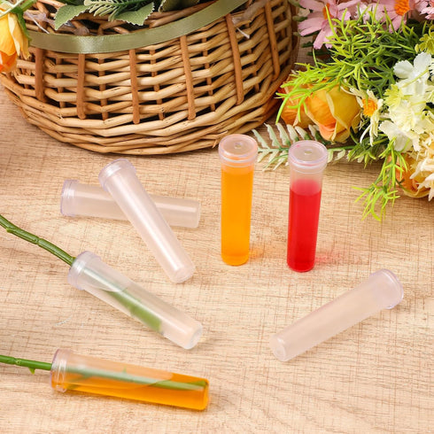 Generic (100pcs) Tubos para Flores Naturales, Tubos para Flores Naturales para Pastel, Water Tubes for Flowers, Flower