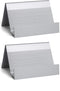 Business Card Holder Aluminum Display Stand - High-end Desktop Organizer, Silver, 1 Pack