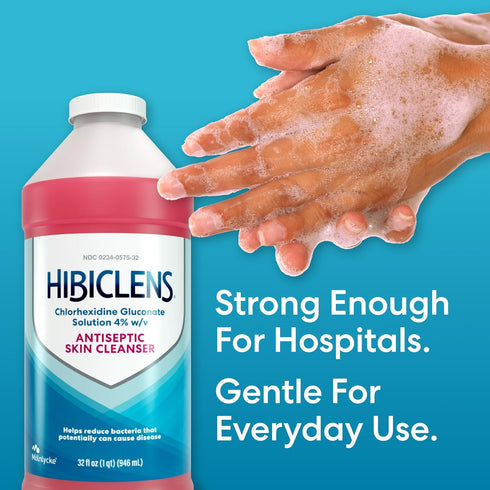 32 oz 4% Packaging Hibiclens Antimicrobial and Antiseptic Soap and Skin Cleanser for Home and Hospital CHG, May Vary