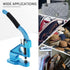 Hand Press Grommet Machine, Heavy Duty Eyelet Grommet Machine Punch Tool Kit with 3 Dies and 1500 Pcs Silver Grommets