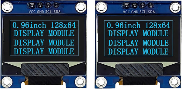 Haldzemo 0.96" OLED Display Module I2C IIC Serial 128X64 SSD1306 LCD Screen VCC